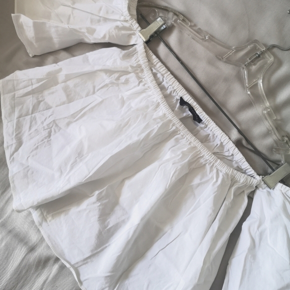 Zara Poplin Off Shoulder Top - Picture 4 of 6
